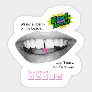 Plastic Surgery On The Beach Sticker